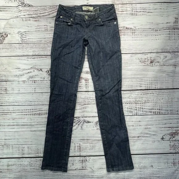Nissi Low Rise Women's Size 5 Straight Leg Blue jeans - Picture 2 of 8